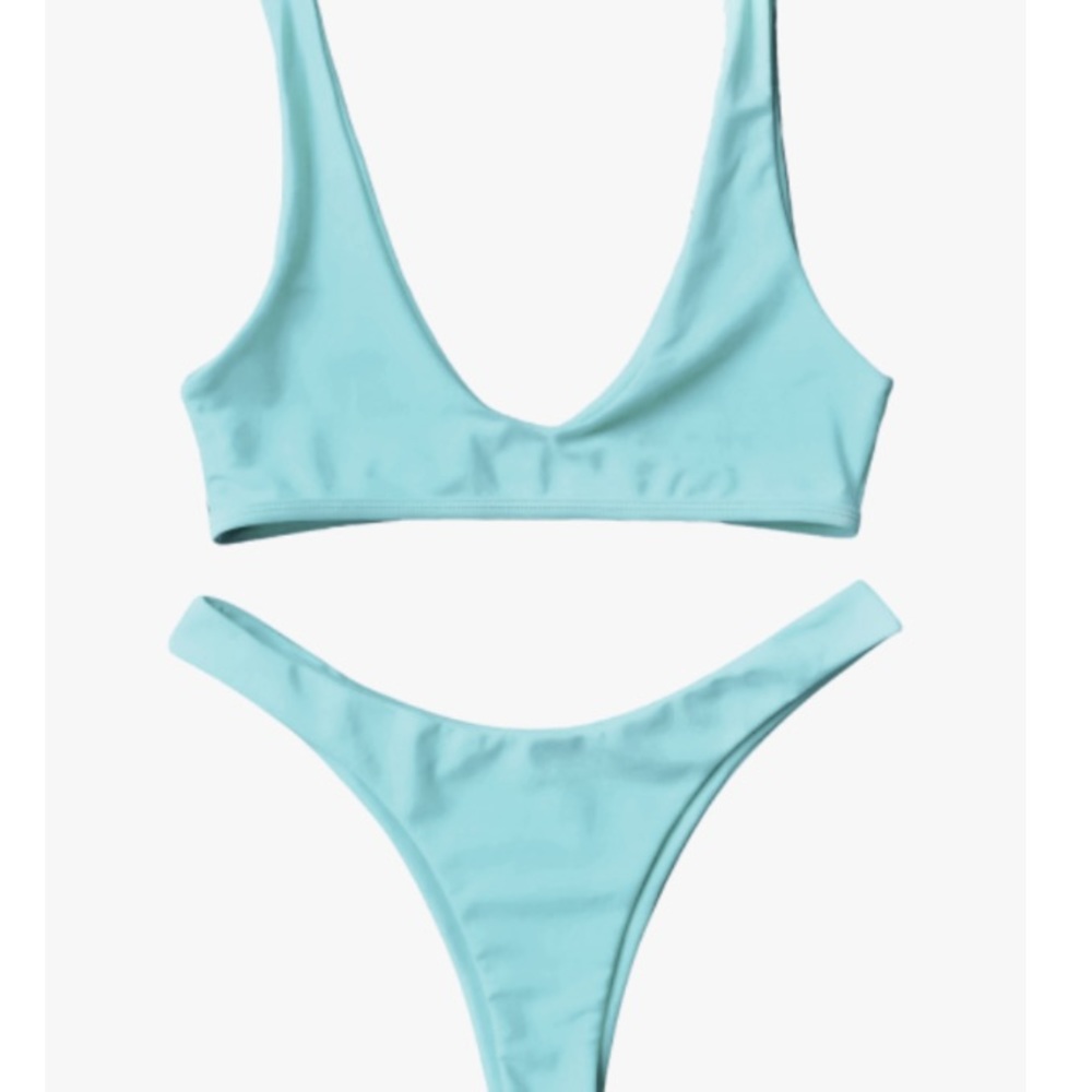 High Cut Blue Bikini